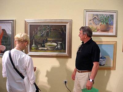 Duilio Trost bei Ausstellung